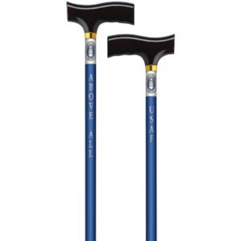 Alex Orthopedic Straight Cane with Fritz Handle US Air Force
