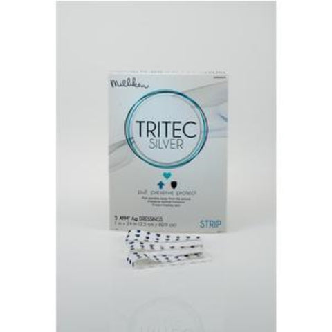 Milliken Tritec Silver Antimicrobial Wound Dressing, 1" x 24" Strip