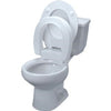 Maddak Inc Tall-ette Hinged Elevated Toilet Seat Standard 350lb, 20-1/4" x 14-3/4" x 3-3/4", Hardware kit