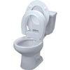 Maddak Inc Tall-ette Hinged Elevated Toilet Seat Elongated 350lb, 20-1/4" x 14-3/4" x 3-3/4", Hardware kit