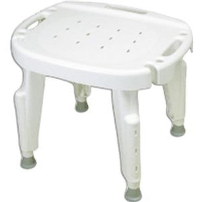 Maddak Inc Bath Safe Adjustable Shower Seat No Back, No Arms, Weight Capacity 300 lb