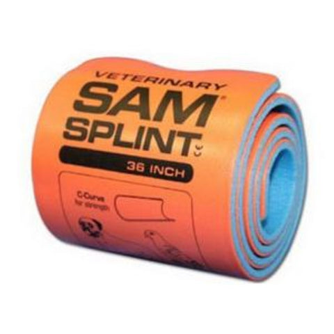 Sam Splint, 4 1/2" X 36", Orange/Blue, Latex Free