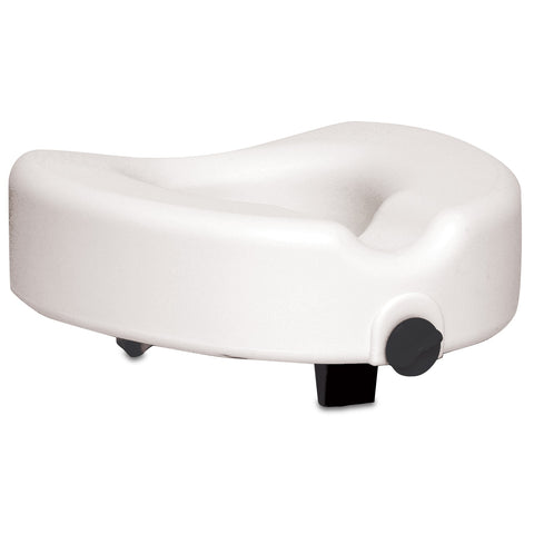 PMI ProBasics Raised Toilet Seat, with Lock, 17" x 4.5" Depth 17" 350 lb. Capacity, White