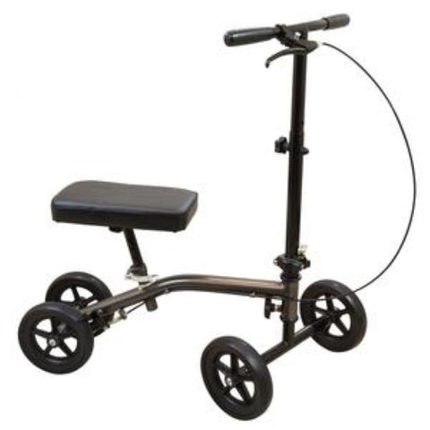 PMI Economy Knee Scooter, 250 lb. Capacity, 16.125" x 31.75" Depth 30" Sterling gray