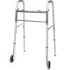 PMI ProBasics Economy Two-Button Steel Walker, with 5" Wheels, Adult, 350 lb Capacity