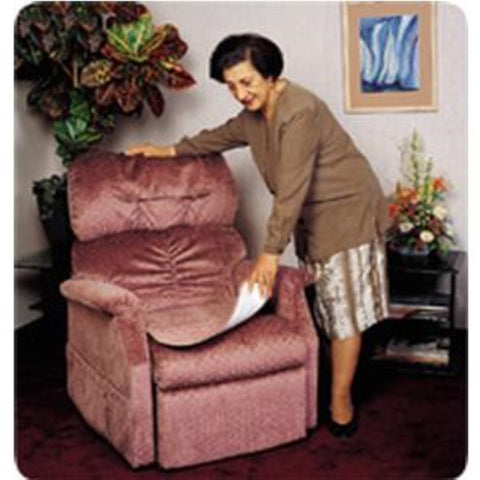 Fiberlinks Textiles Priva Soff-Quilt Waterproof Reusable Chair Pad, 21" x 22", Blue