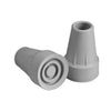 Carex Rubber Crutch Tip, Standard, 7/8" O.D Tube, Gray, Pair ( 2 Tips)