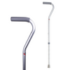 Carex Adjustable Offset Cane, Silver