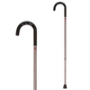 Carex Health Brands Women's Adjustable Round Cane Silver, 29" to 38" Height Adjustment with 1" Increments, 5/8" Tip