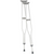 Carex Adult Aluminum Crutches, Push Button Adjustable 45"-52"