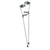 Carex Adult Forearm Aluminum Crutches, Push Button Adjustable 30" to 37"