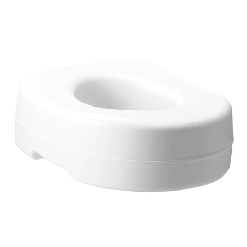 Carex Raised Toilet Seat with Rubber Pads, 5" Height