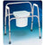 Carex Extra Wide Steel Commode 26-1/2" W x 20" D x 25-1/2" H, 400 lb Weight Capacity