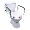 Carex Toilet Support Rail, Hypalon Cushioned Grips, Width Between Arms 16" to 18, B36800