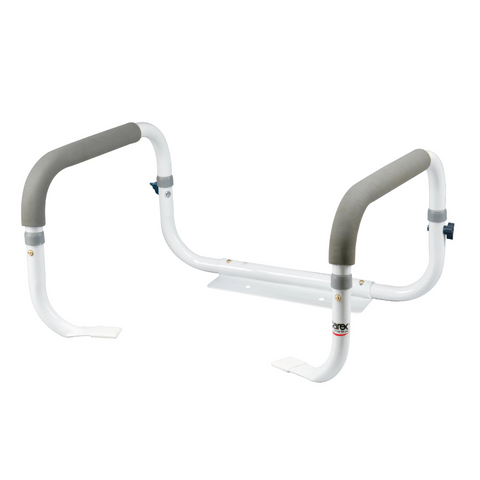 Carex Toilet Support Rail, Hypalon Cushioned Grips, Width Between Arms 16" to 18, B36800