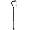 Roscoe Medical ProBasic Offset Cane with Strap, Black, 300 lbs. Weight Capacity