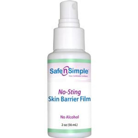 Safe N Simple Skin Barrier No-Sting Spray, Alcohol and Scent Free, 2 oz.,80792