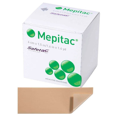 Molnlycke Mepitac Soft Silicone Secure and Gentle Fixation Tape 1-1/2" x 59"
