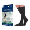 Business Casual Sock for Men, Calf, 15-20, Closed Toe, Size C, Black