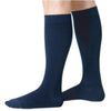 Sigvaris Women's Cotton Comfort Calf-High Compression Stockings Medium Long, Navy