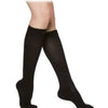 Sigvaris Cushioned Cotton Men's Calf-High Compression Stockings Extra-Large Long, 20 to 30 mmHg Compression Size, Black