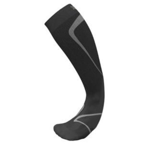 Sigvaris Performance Sock Calf-High Compression Socks Long Medium, 20 to 30 mmHg Compression, Closed Toe, Black