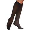 Sigvaris Soft Opaque Women's Calf-High Compression Stockings Large Long, Black