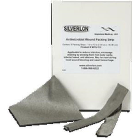 Argentum Medical Silverlon Wound Contact Dressing 4" x 12", Highly Conductive Surface