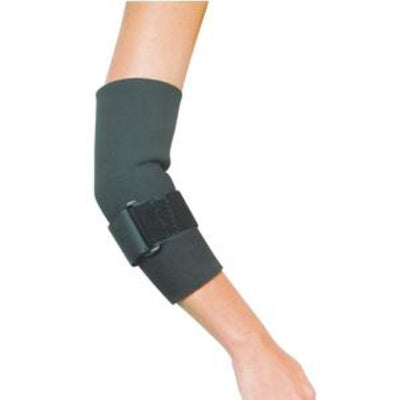 Leader Neoprene Tennis Elbow with Strap, XL, Black