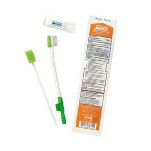 Sage Products Toothette Single-Use Suction Toothbrush System with Perox-A-Mint Solution with Mouth Moisturizer and Applicator Swab