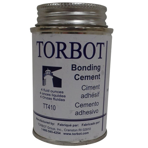 Torbot Liquid Bonding Cement with Brush in Cap, 4 oz. Can, Latex Adhesive, TT410