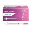 Ultimed UltiCare 31G 5/16in (8mm) 3/10cc (0.3mL) U100 Insulin Syringes, 31 Gauge (0.25mm), 09439