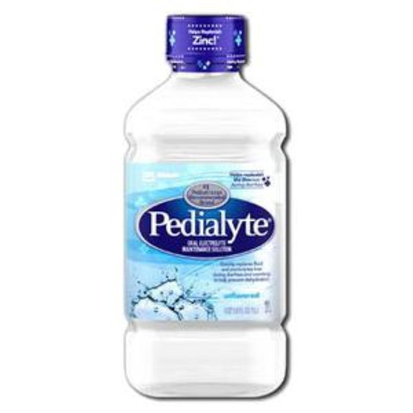 Abbott Pedialyte Electrolyte Solution, 1 Liter Bottle, Ready-to-Feed, 00336, Unflavored