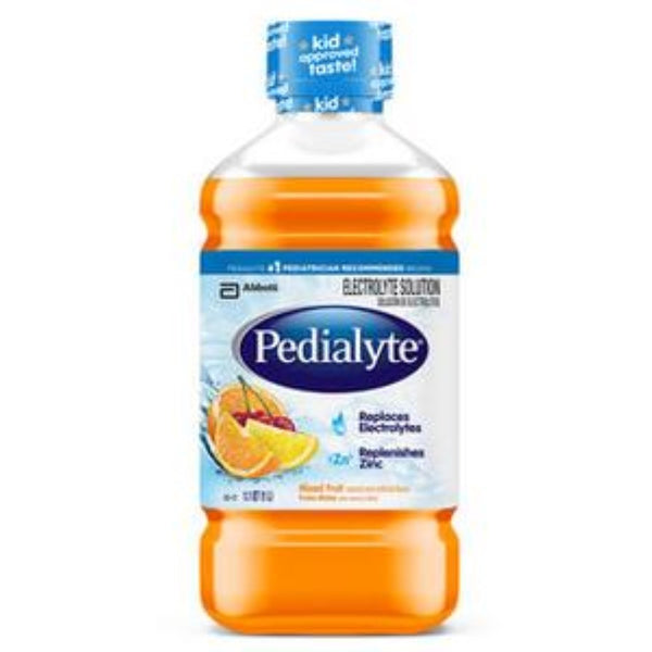Abbott Pedialyte Electrolyte Solution, 1 Liter Bottle, Ready-to-Feed, 00365, Mixed Fruit