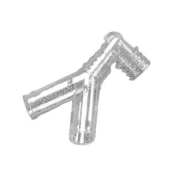 AirLife Adult Y-Connector with Elbow, 22 mm OD, 001830