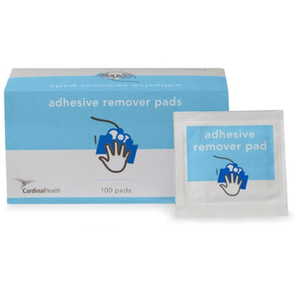 Cardinal Health Adhesive Remover Pads, Non-Woven, Contains Aloe, 6cm x 3cm, MWADHRM