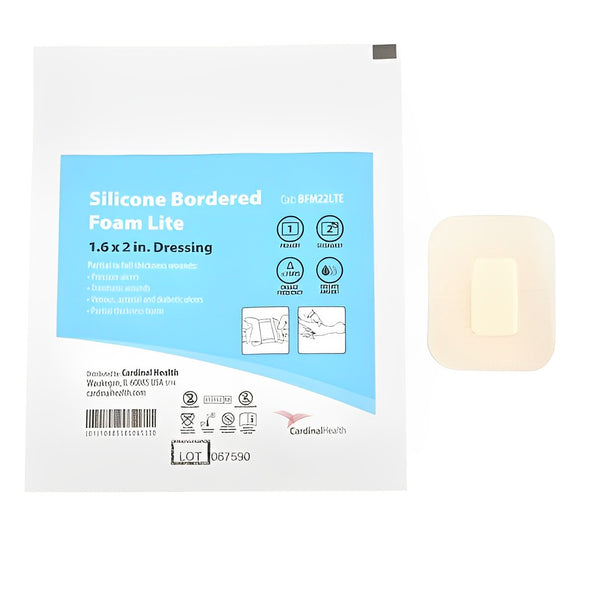 Cardinal Health Kendall Silicone Bordered Lite Foam Dressing