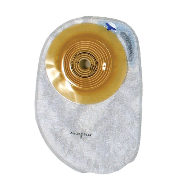 Coloplast Assura 1-Piece Closed Pouch, Convex Light and, 14441, Convex Light, Maxi, 15-33 mm (0.6-1.3 in), Clear, Box of 10