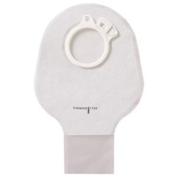 Coloplast Assura Two-Piece Drainable Pouch, 2156, Pediatric, 8 1/2 in (150 mL), Transparent, Green