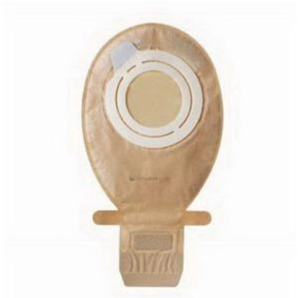 Coloplast SenSura Flex Two-Piece Wide Outlet Drainable Pouch, 11690, 90 mm (3-9/16 in) Flange, Transparent, No Filter