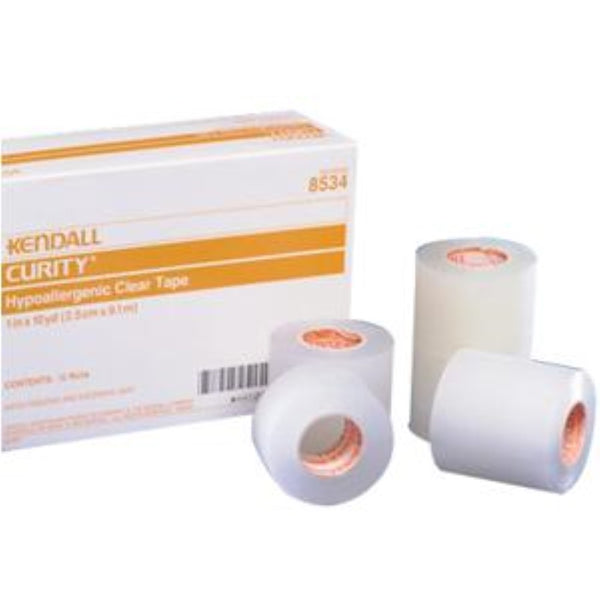 Curity Hypoallergenic Clear Tape, 1, 2 or 3 in x 10 yds, 8535C, 2 in (5.1 cm) x 10 yds (9.1 m), Each