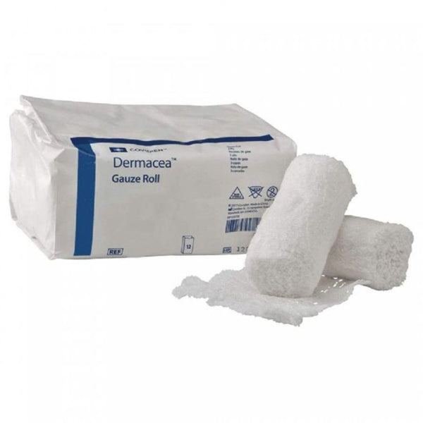 Dermacea Low-Ply Gauze Rolls, 2 in to 6 in, Sterile and, 441124, 2 in (5.1 cm) x 4-1/8 yd (3.77 m), Non-Sterile, Pack