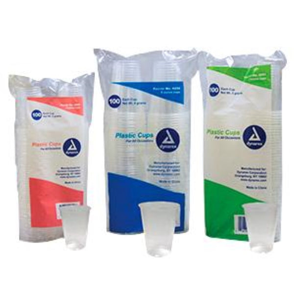 Dynarex Drinking Cup, 5 oz, Clear, High-Impact Polypropylene, 4255