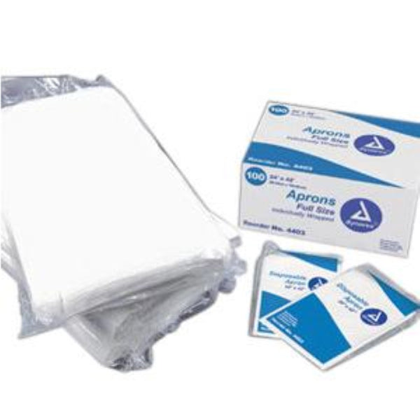 Dynarex Polyethylene Apron, 24 in x 42 in, 4403