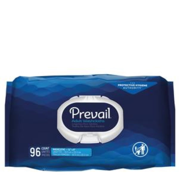 First Quality Prevail Disposable Adult Washcloths, 12 in x 8 in, WW-720, Pack (96)