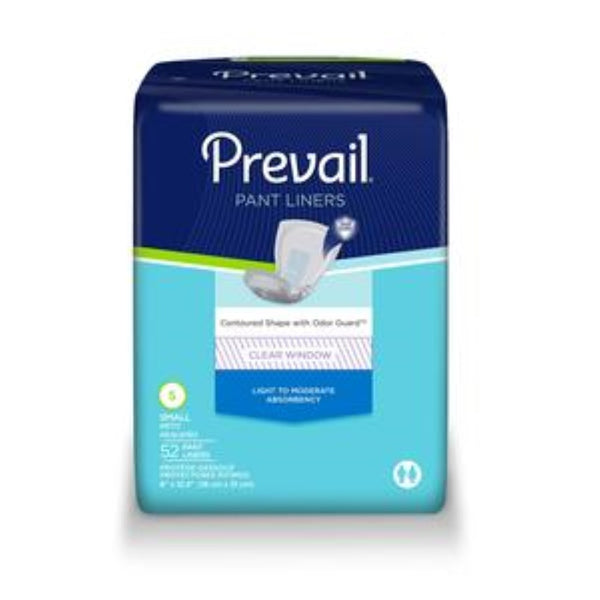 First Quality Prevail Pant Liners, PL-100, Small, 6 in x 12.5 in (16 cm x 31 cm), 52 ct