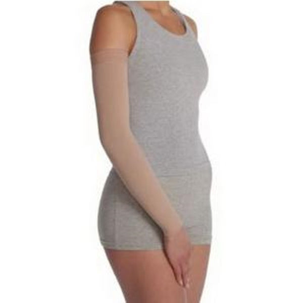 Juzo Soft Compression Arm Sleeve with Silicone Border, 20 to 30 mmHg, Beige, Size 2 Regular, 2001CGRSBII