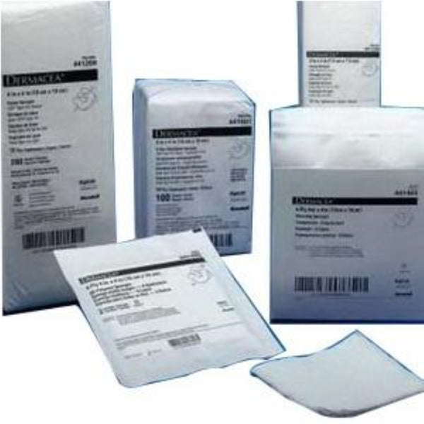 Kendall Dermacea Sterile USP Type VII Gauze Sponges, 8-Ply and 12-Ply, 4 in x 4 in