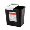 Kendall SharpSafety RCRA Hazardous Waste Container, Hinged Lid with Snap Cap, 2 Gallon, Black, 8602RC