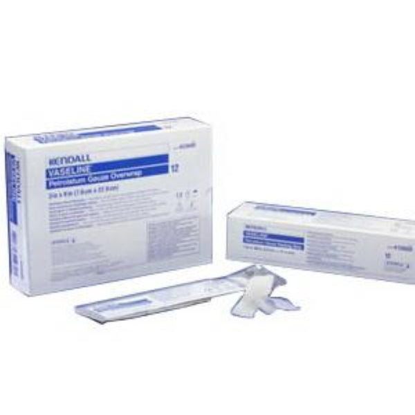 Kendall Vaseline Petrolatum Gauze Dressing with Overwrap, 3 in x 36 in, 8884425600